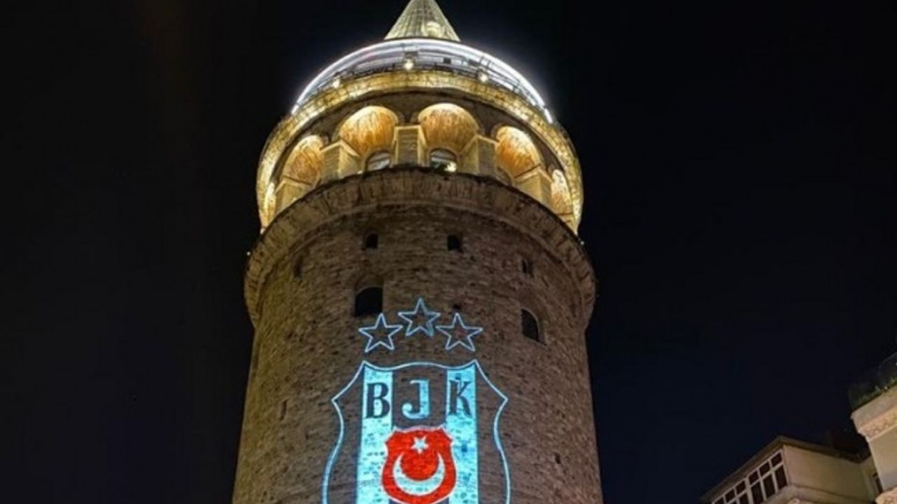 Beşiktaş Şampiyonluğu Galata Kulesine yansıdı