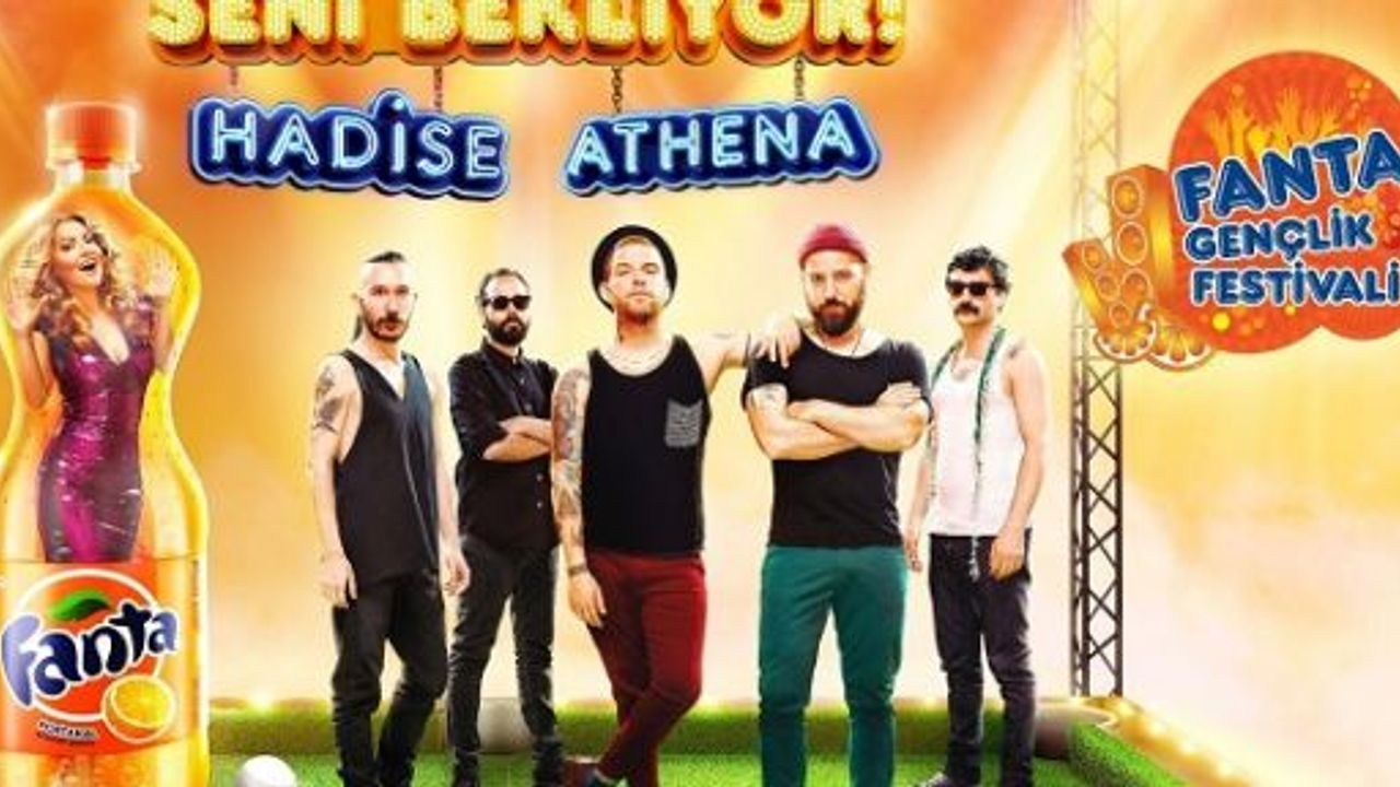 Athena ve Hadise Fanta Gençlik Festivali'nde