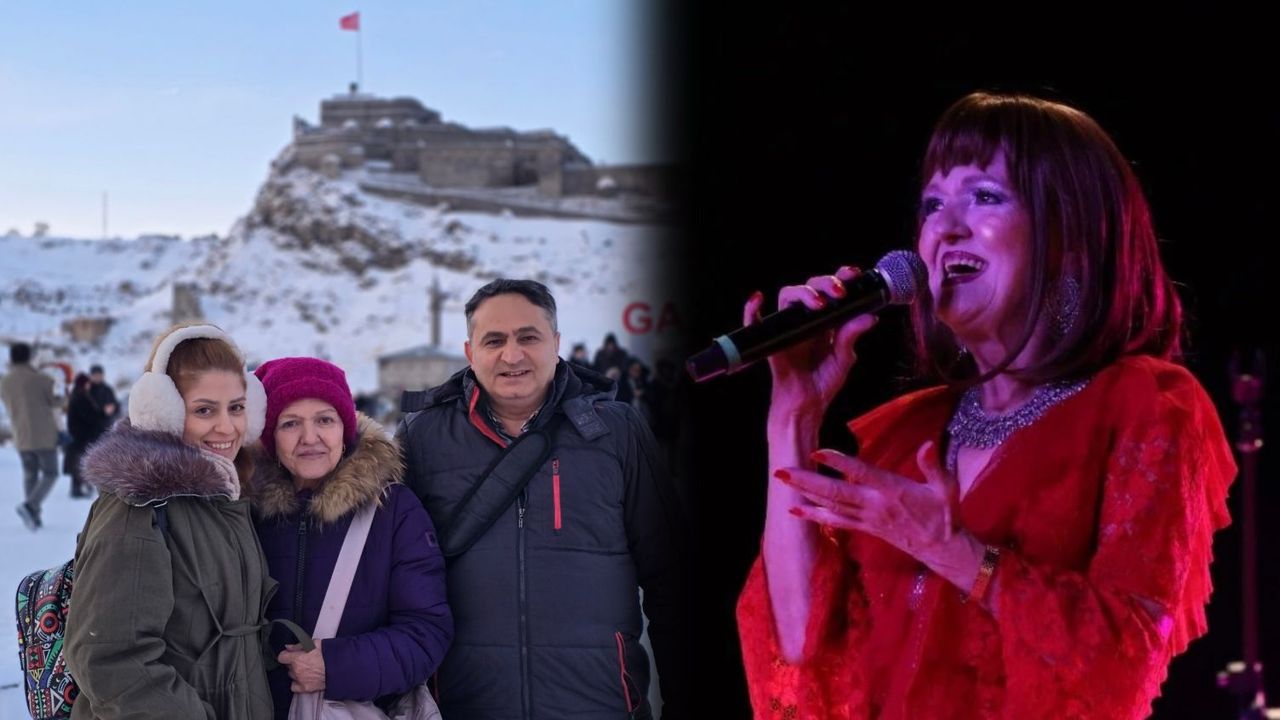 GÜLDEN KARABÖCEK KARS'TA MÜZİK ZİYAFETİ ÇEKTİ