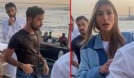 Şevval Şahin'in eski sevgilisi, yeni sevgilisi Kerem Kamışlı'yı sandalye ile denize attı!