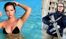 Eski Ukrayna güzeli eline silah aldı: Rusya’ya gözdağı verdi