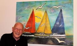 Nino Varon'un resim sergisi Adalar da açıldı