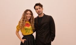 Sinem Kobal ve Alp Navruz afiş çekiminde bir araya geldiler.