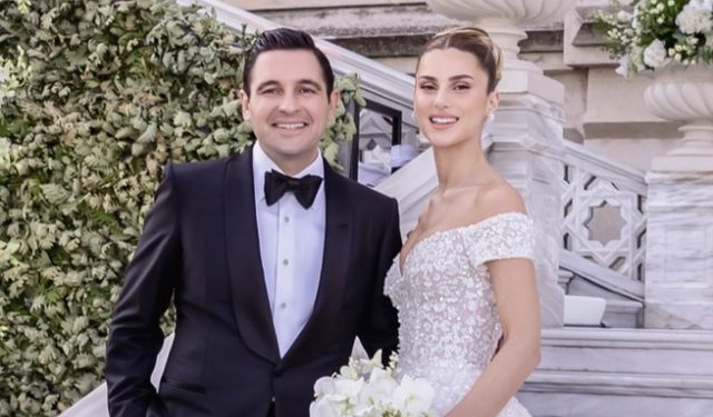 Nazlı ve Hacı Sabancı'nın düğünü Çırağan Sarayı'nda gerçekleşti