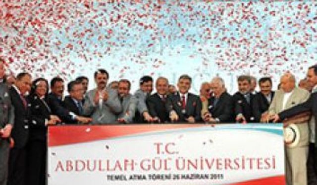 Kayseri Abdullah Gül Üniversitesi'nin adı değişti