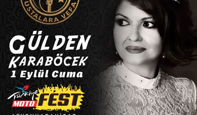 Gülden Karaböcek, Türkiye Motofest'te Sahne Alacak!