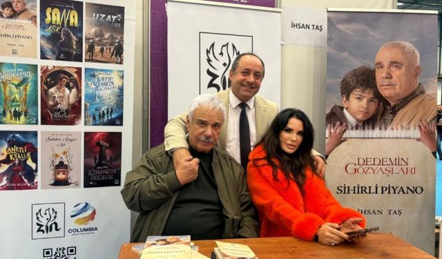 Serpil Çakmaklı ve Halil Ergün, İhsan Taş'ın imza gününe katıldı