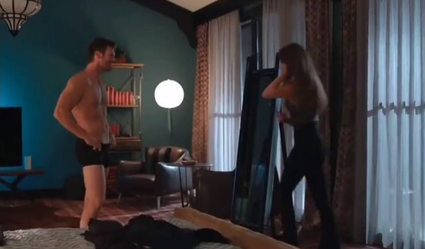 Kıvanç Tatlıtuğ'un Aile dizisinde boxer ile görüldüğü sahne çok konuşuldu... "Yukarı bak yukarı!"