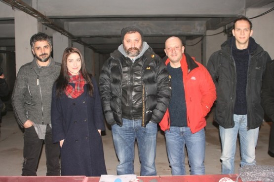 Umut Kurt, Hazal Kaya, Onur Ünlü, Serkan Keskin, Öner Erkan 'İtirazım Var' sinemaf ilminin basın toplantısında