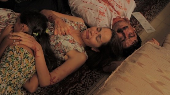 Ozan Akbaba 'Matlak Adalet' sinema filminde Bihter Dinçel ile trajik sahnede.