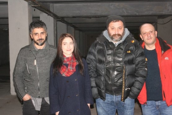Umut Kurt, Hazal Kaya, Onur Ünlü, Serkan Keskin, 'İtirazım Var' sinemaf ilminin basın toplantısında