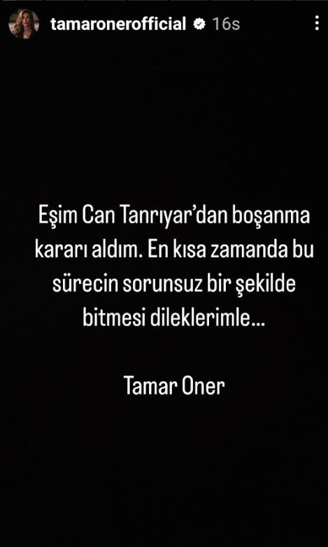 Tamar Oner Instagram 21.8.2024