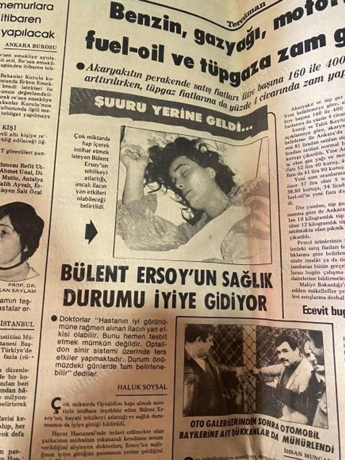 Bülent Ersoy Tercüman Gazetesi 1 Şubat 1982