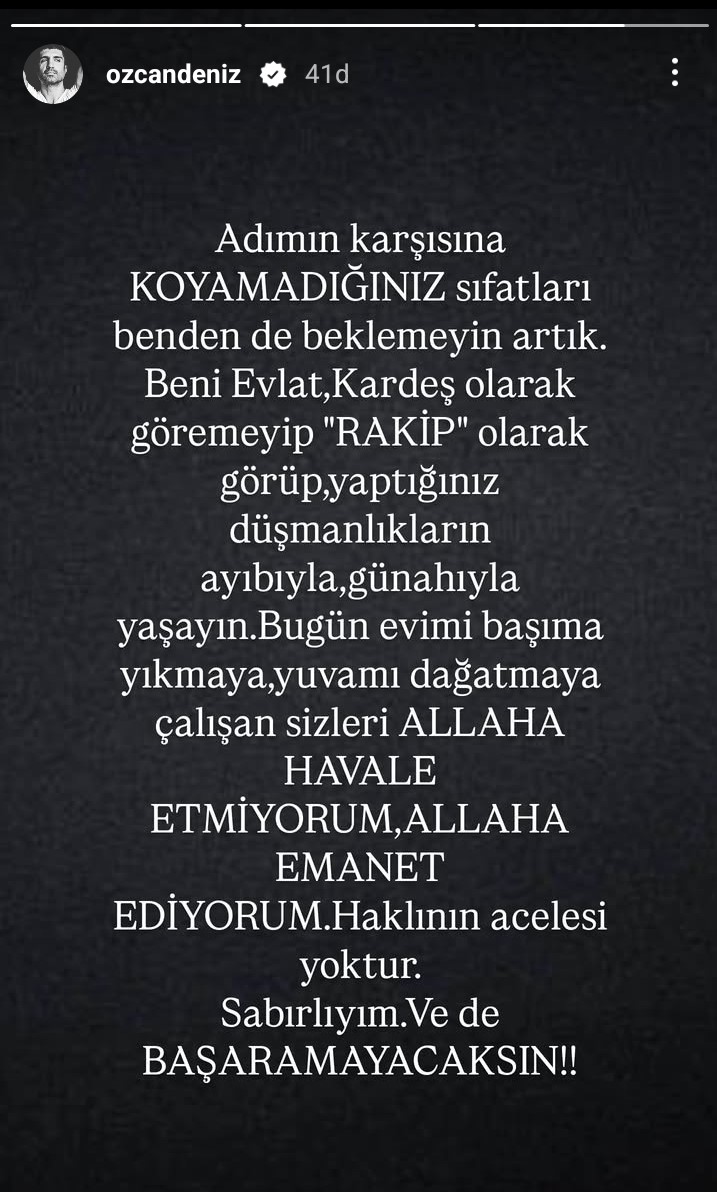 Özcan Deniz Instagram Family