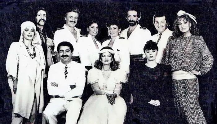 İbrahim Tatlıses Gülden Karaböcek Ayşe Mine İzmir Fuarı Kadro Çekiminde