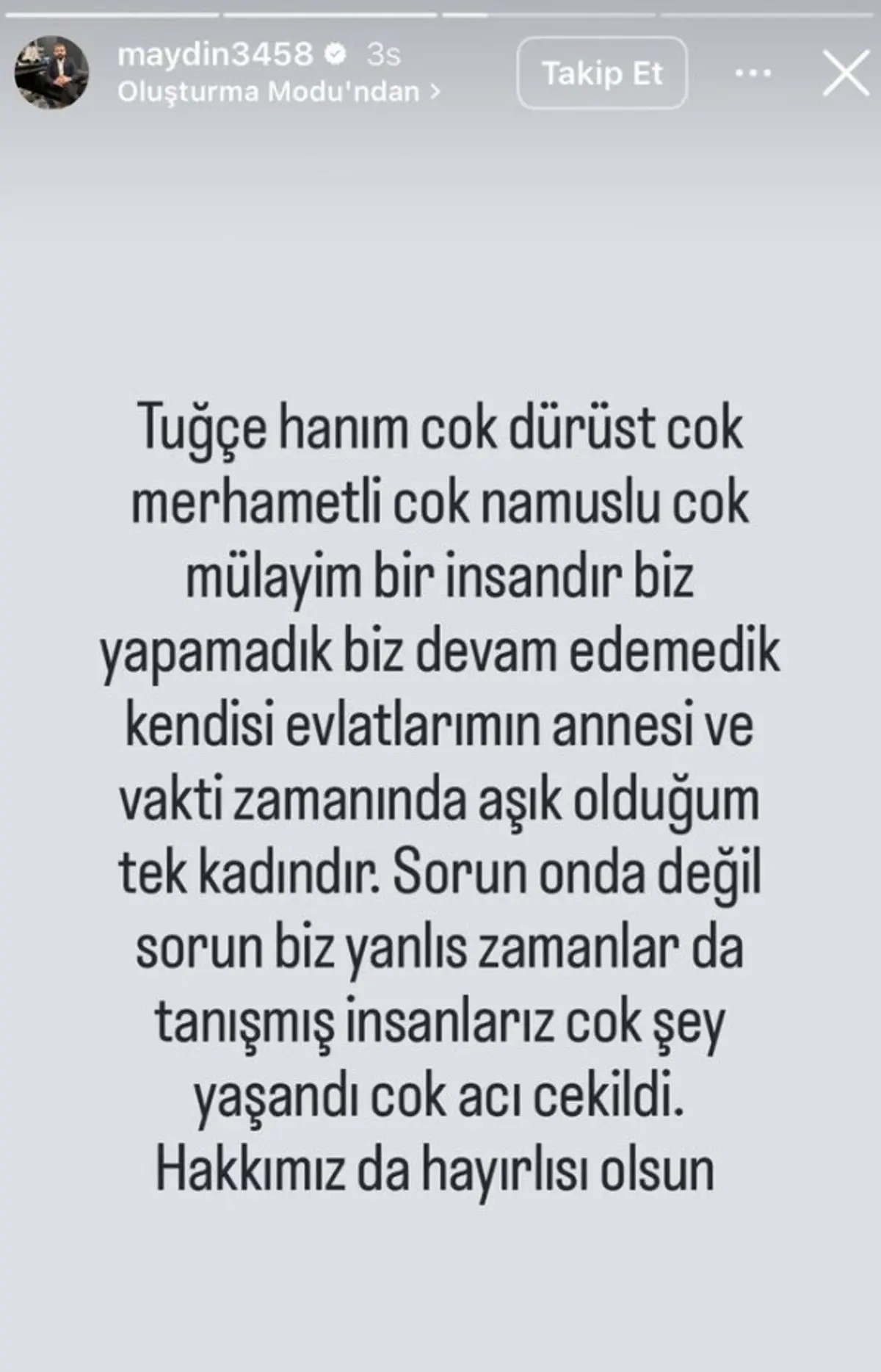 Tugce Tayfur Muhammet Aydın Instagram