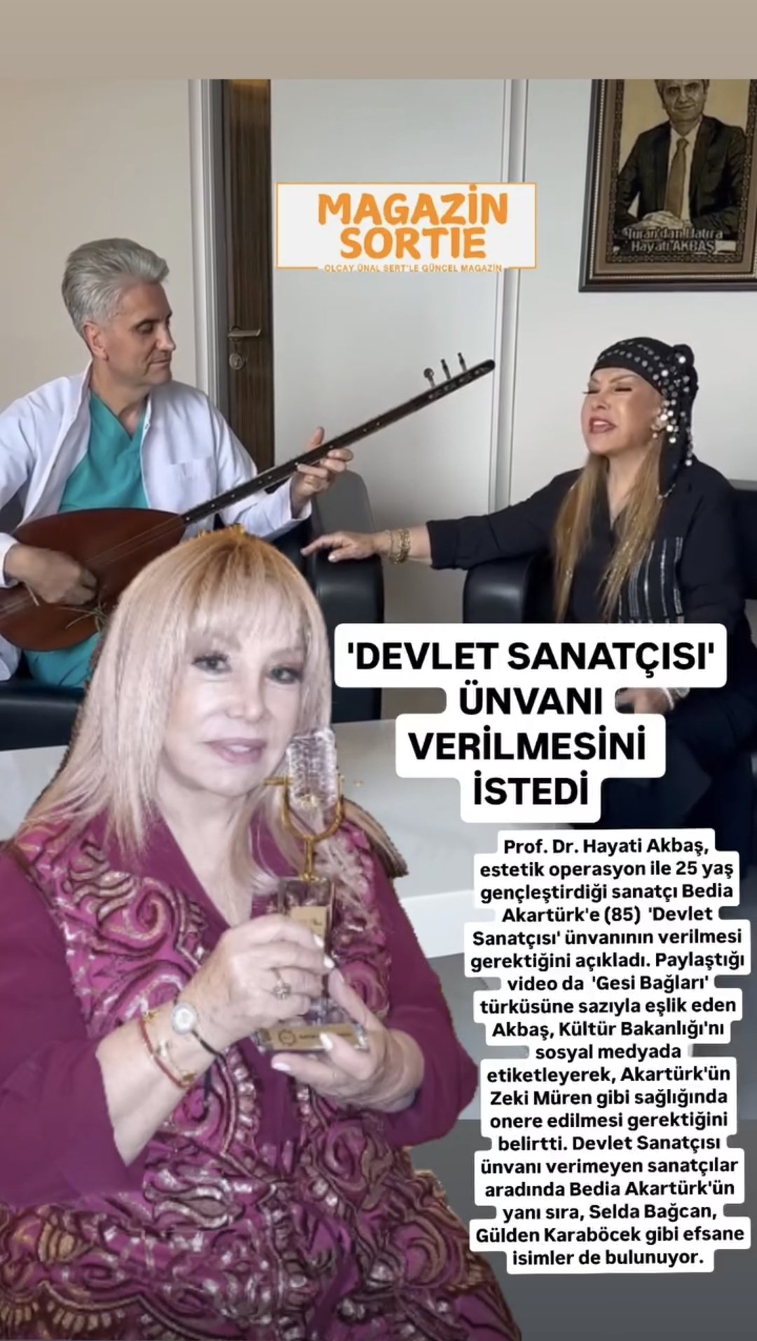 Bedia Akartürk Magazinsortie