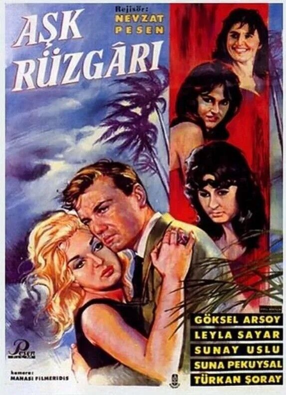 Göksel Arsoy Ask Ruzgari 1960 Film Afisi