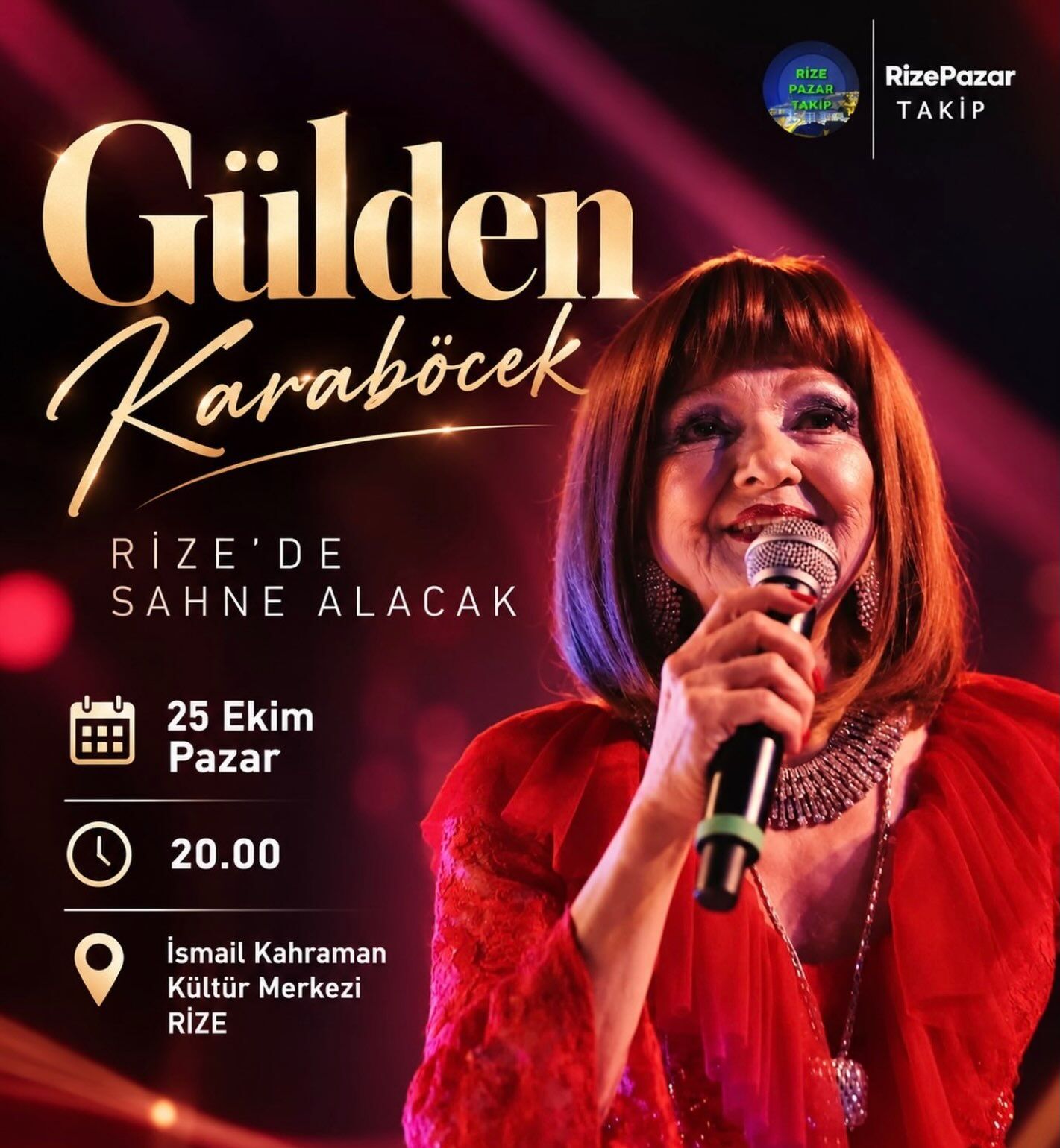 Gülden Karaböcek Rize Konseri 25 Ekim 2026